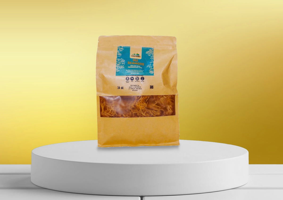 St Lucia Wildcrafted Gold Sea Moss 1 lb (16 oz) – shopdcaribbean
