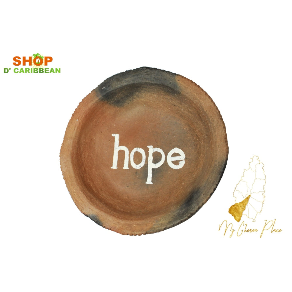 Hope Clay Plate Craft Piece freeshipping - shopdcaribbean