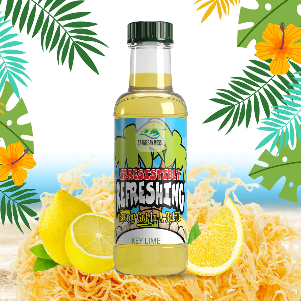 Irish gold Sea Moss Gel infused with Key Lime