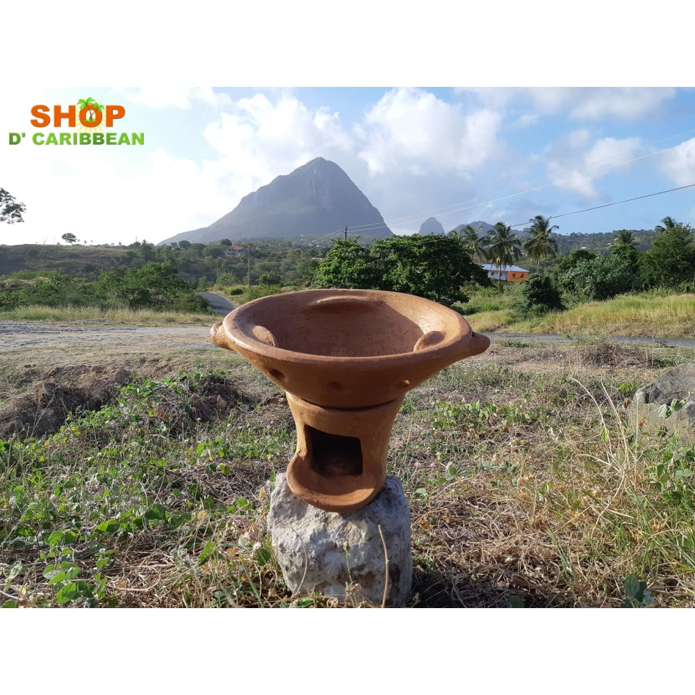 St Lucia Coal Pot ( Clay Pot ) Traditional 100% Made In Choiseul St Lucia freeshipping - shopdcaribbean